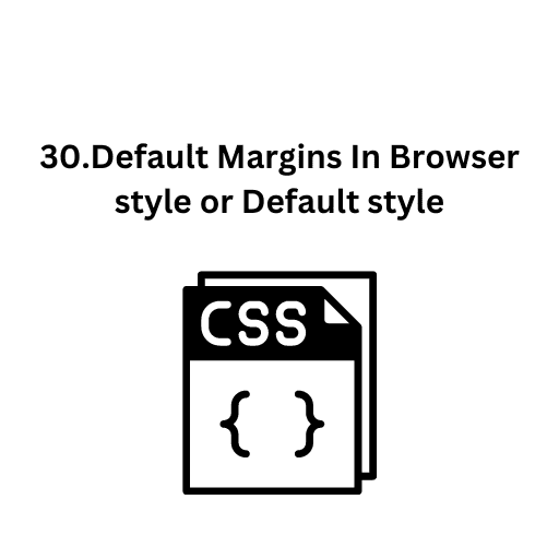 30.Default Margins In Browser style or Default style